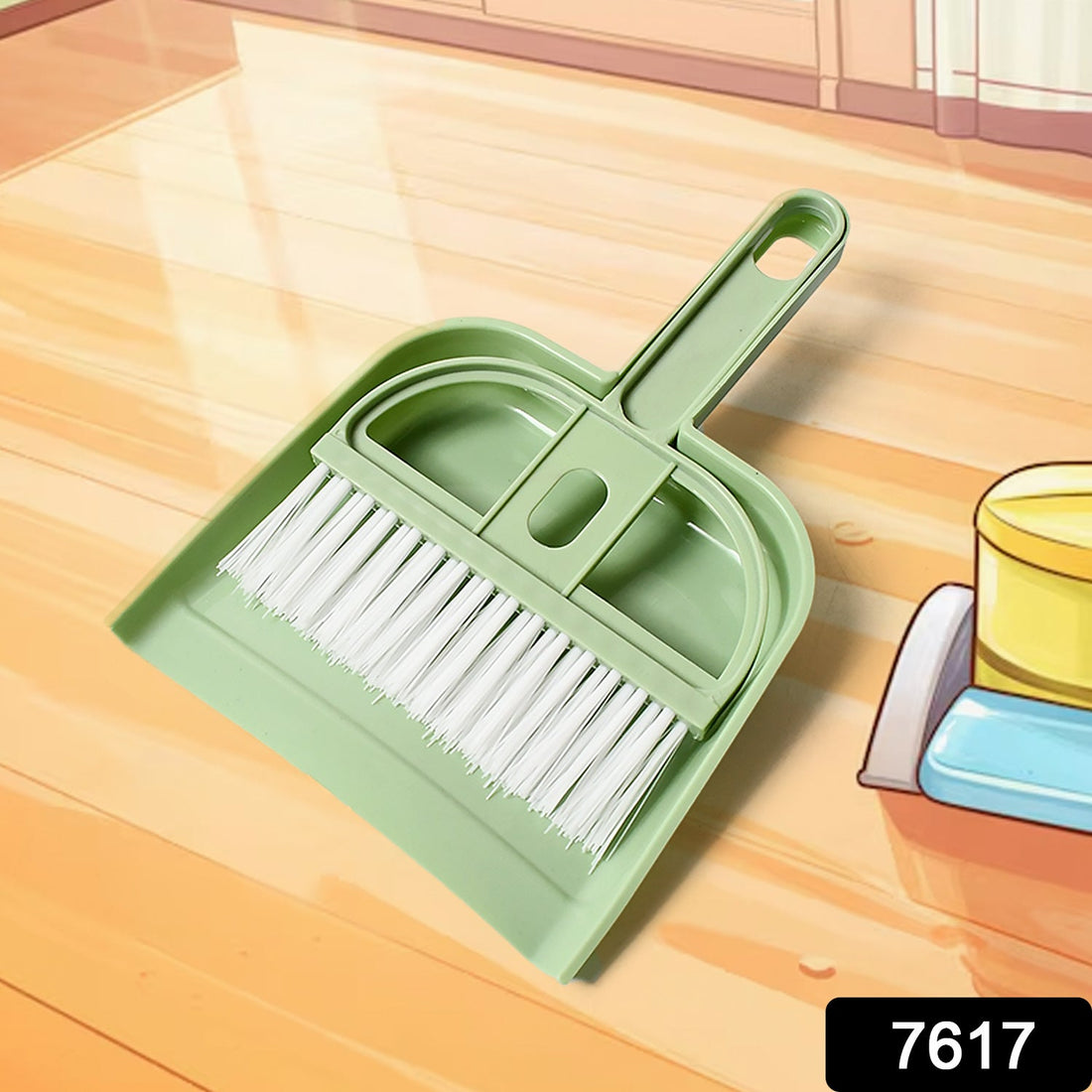 Small dustpan with brush set for quick cleaning