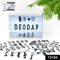 Black Mini A6 Magnetic Cinematic Light Box with 82 Characters and 10 Emojis  (1 Set) - Shopmania Wholesale
