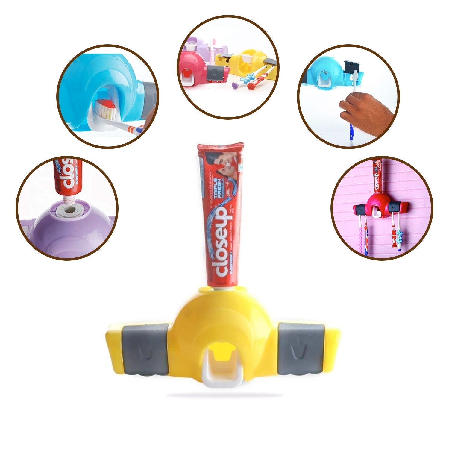 Automatic Push Toothpaste Squeezer Dispenser your brand