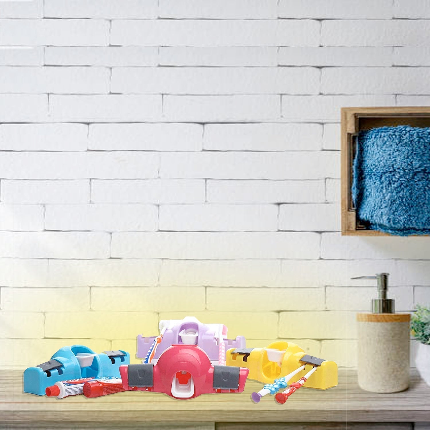 Automatic Push Toothpaste Squeezer Dispenser your brand