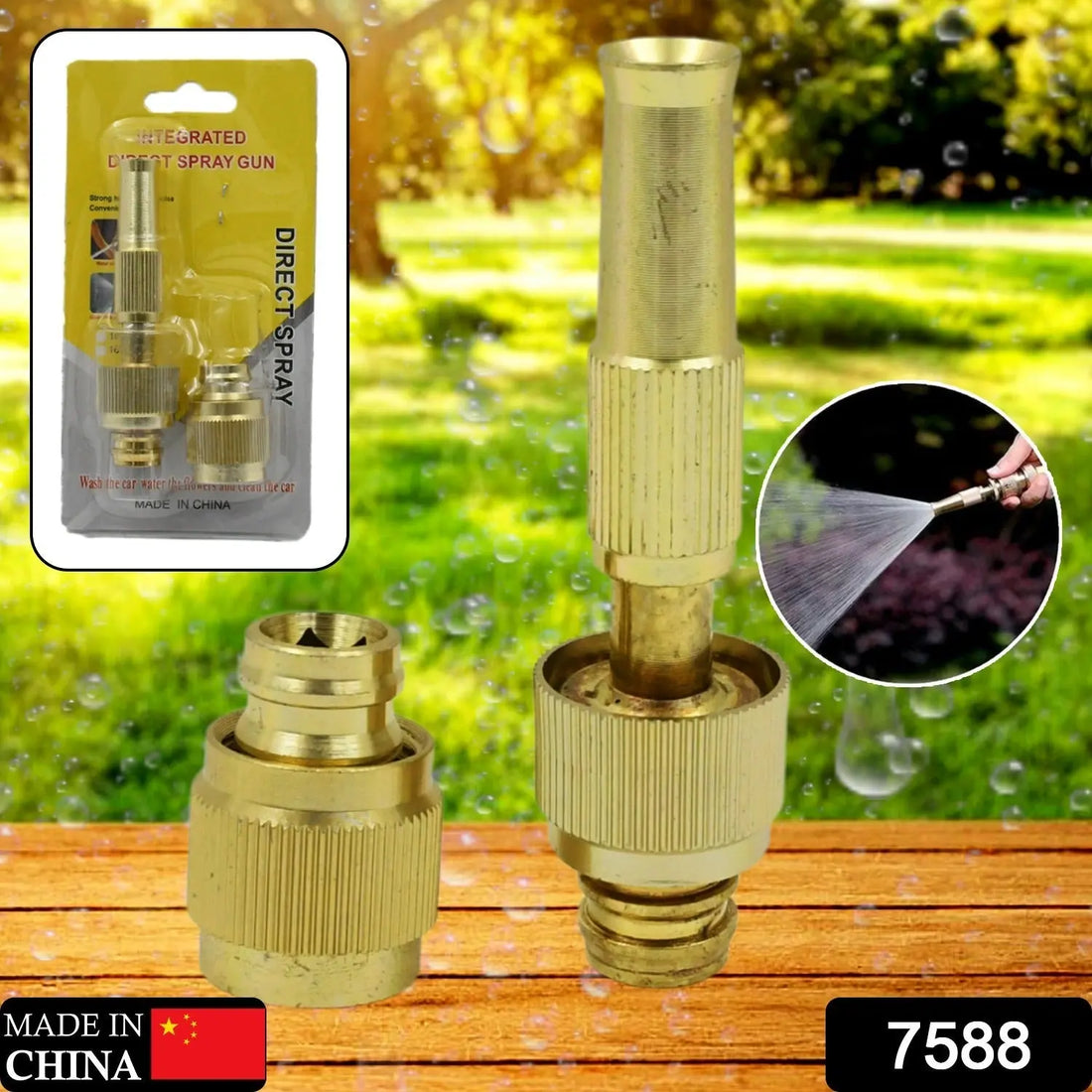water spray nozzle for water pipe booster nozzle for car wash nozzle with high pressure water adjustable brass nozzle water spray gun for gardening watering tools your brand