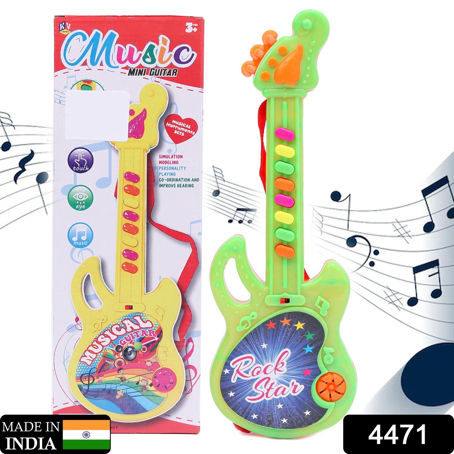 Mini Guitar Colorful with Delightful Music - shopmaniawholesale